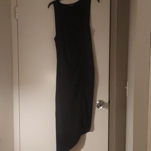 Asymmetrical black dress